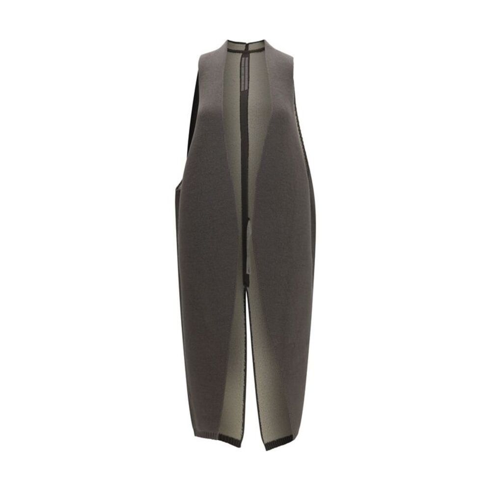 Rick Owens Gray Wool Oves Aries Sleeveless Women's Jacket